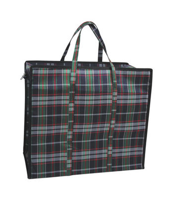 Unisex Canvas ショッピング トートバッグ 固定ストラップ  Zipper 閉ざし 180GSM PP コーナー